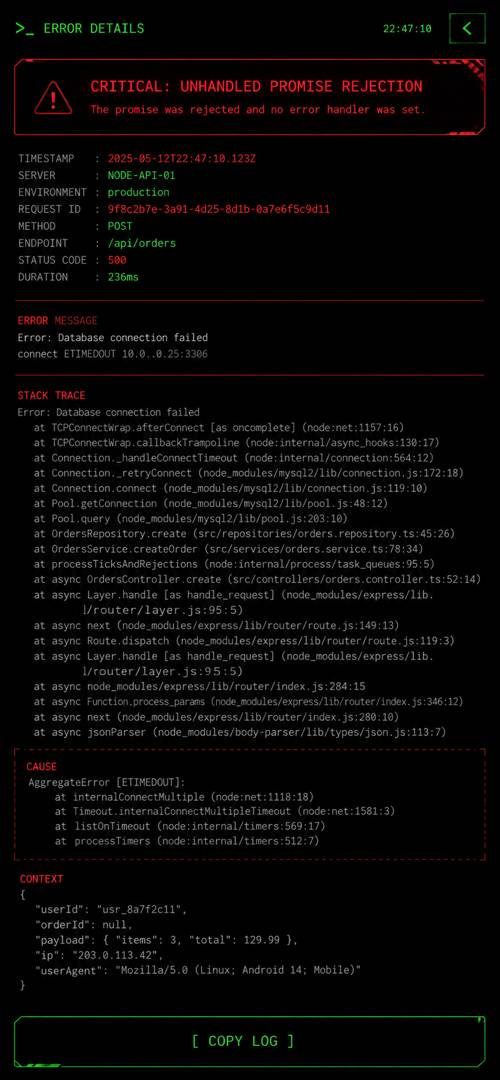 DevBoard screenshot 1