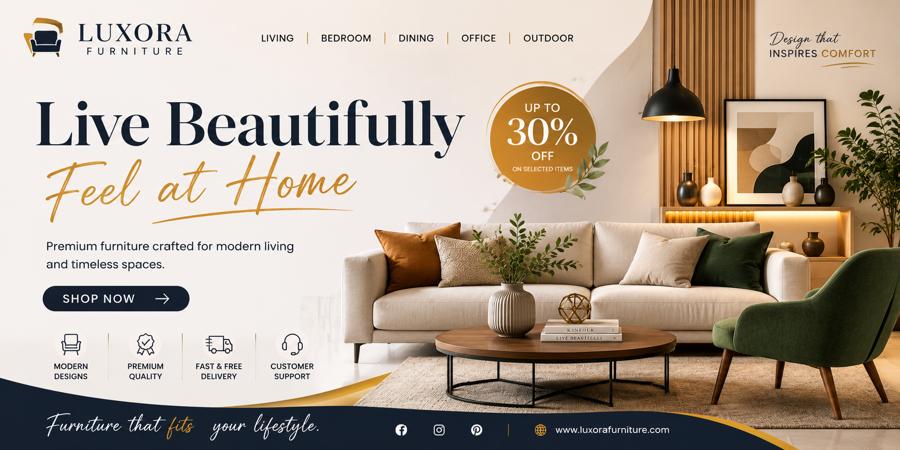 Luxora Furniture — Promo Banner