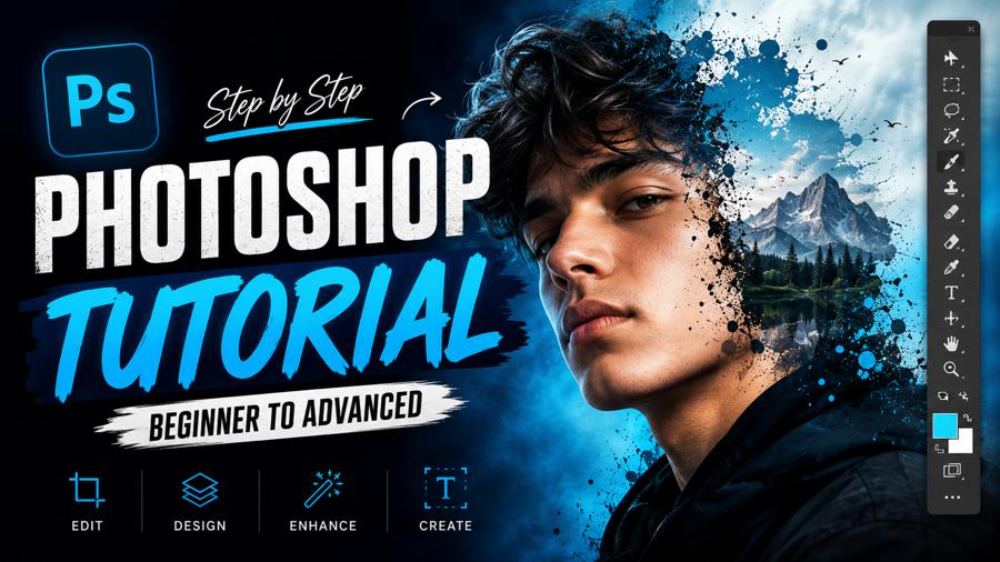 Photoshop Tutorial — YouTube Thumbnail