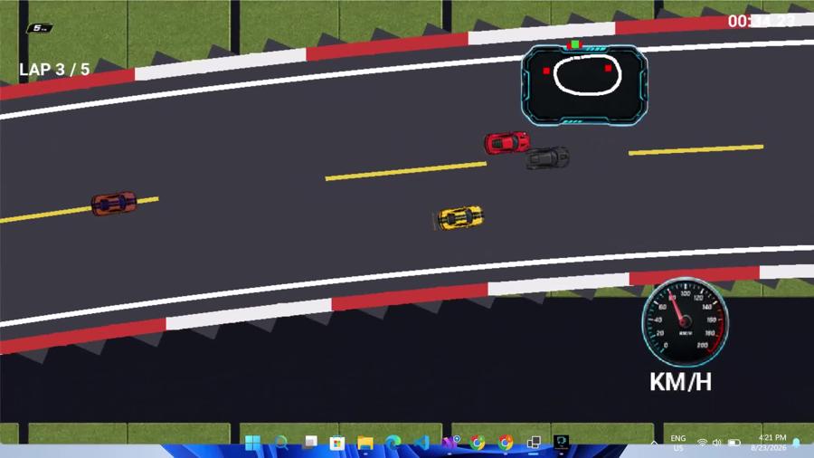 SpeedRush 2D — mid-race pack