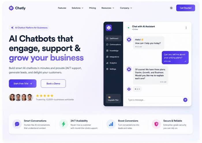 Chatly — AI Chatbot SaaS
