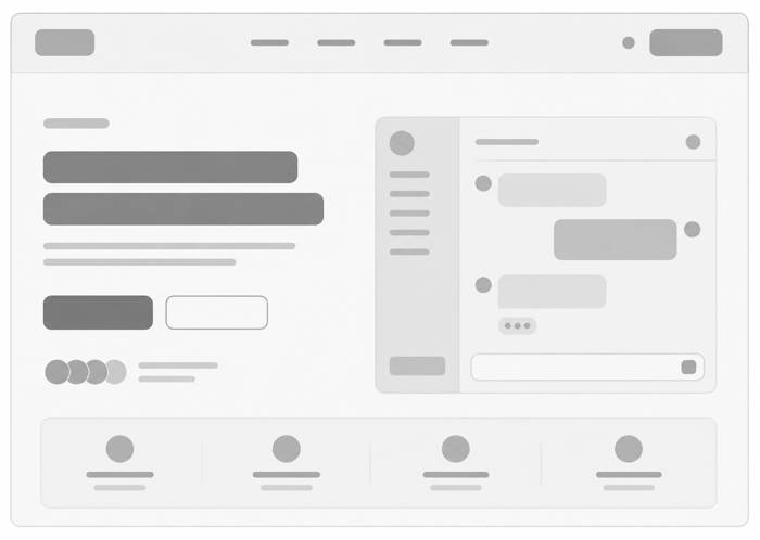 Chatly — AI Chatbot SaaS wireframe