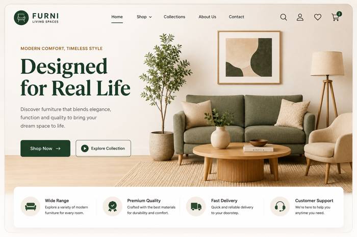 Furniture Store Landing