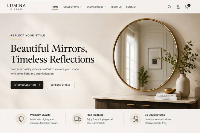 Smart Mirror Product Page