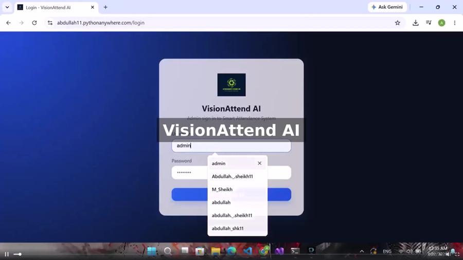 VisionAttend AI