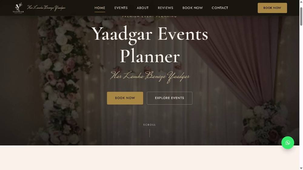 Yaadgar Events Planner