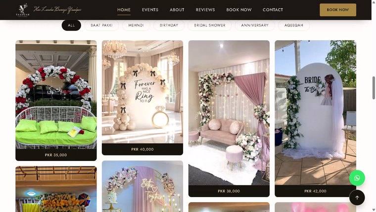 Yaadgar Events Planner decoration gallery