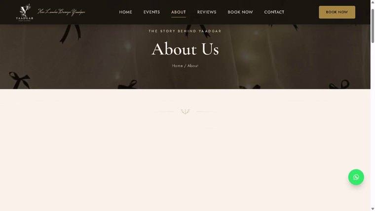 Yaadgar Events Planner about page